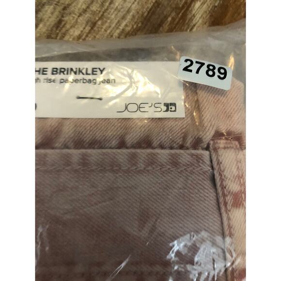 Joe's Jeans The Brinkley Jeans High Rise Paperbag Belted Hush Pink NWT Size 29 - Picture 9 of 9